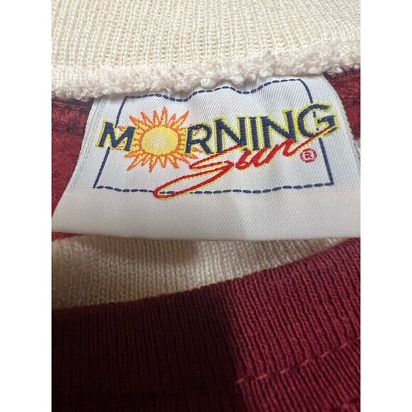 Vintage 90s Morning Sun Kittens Cats Fall Leaves Sweatshirt Size Large - Picture 5 of 7